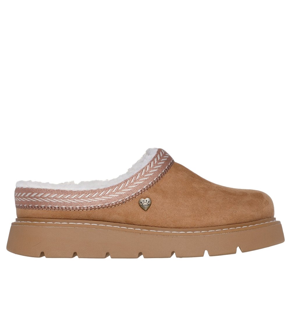 Chausson Skechers avec sangle en daim