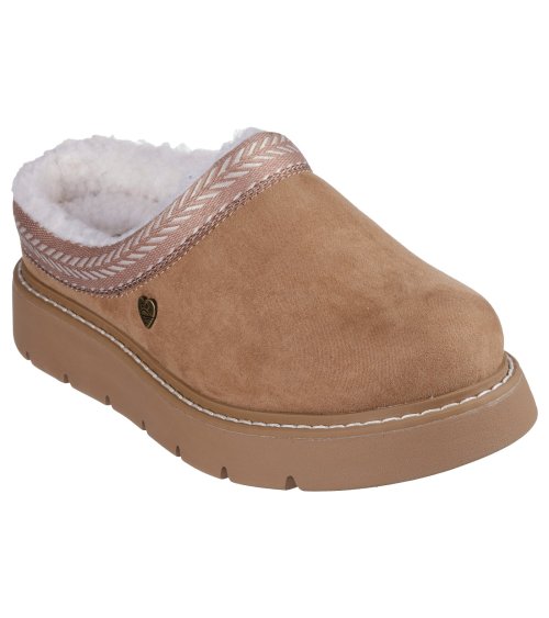 Chausson Skechers avec sangle en daim
