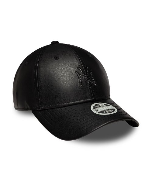 New Era gorra de piel sintética con visera rígida
