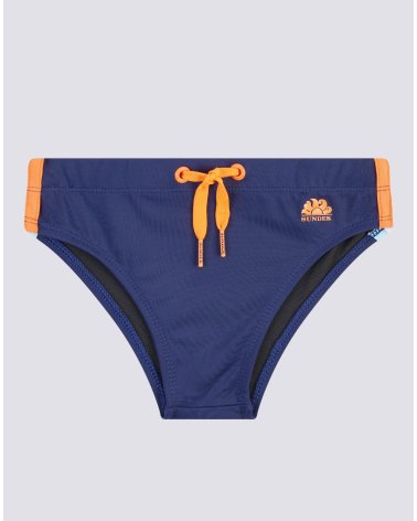 Sundek bañador tipo slip con cordón ajustable