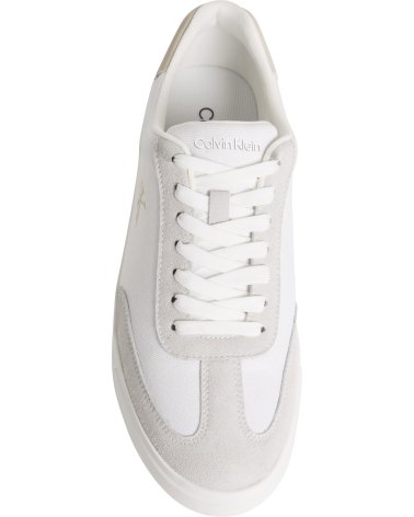 Calvin Klein baskets montantes en tissu et suède
