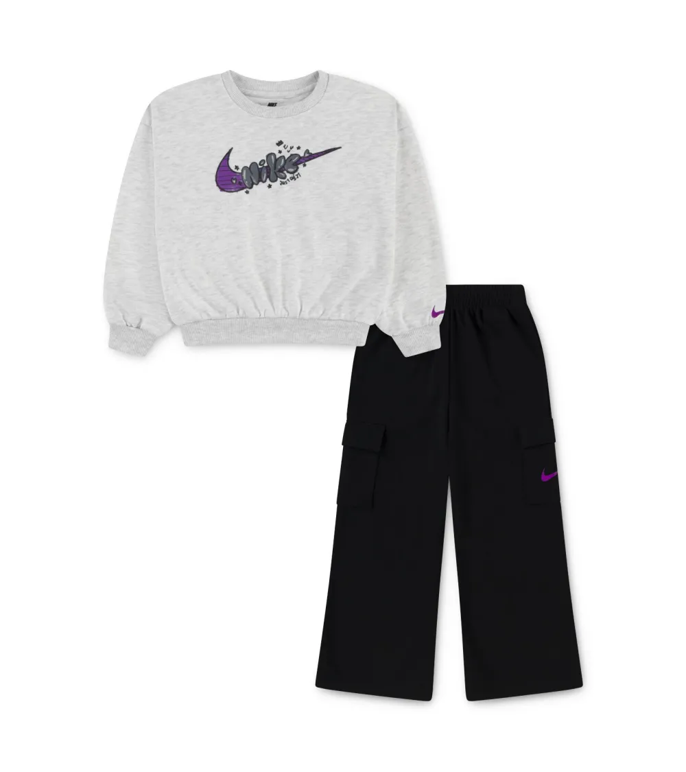Nike Trainingsanzug mit Sweatshirt und Hose für Kinder