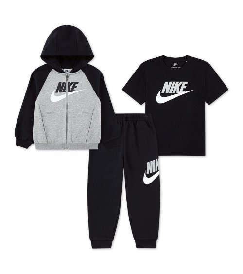 Nike tuta 3 pezzi con giacca, t-shirt e pantaloni