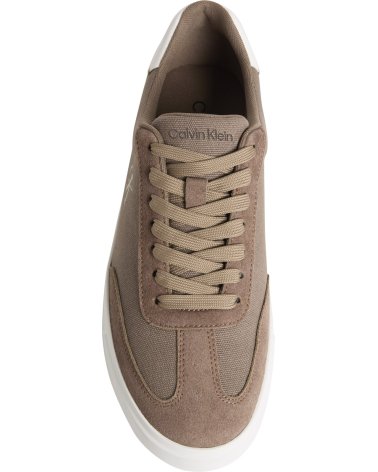 Calvin Klein baskets montantes en tissu et suède