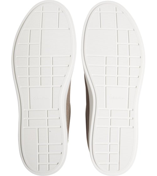 Calvin Klein baskets montantes en tissu et suède