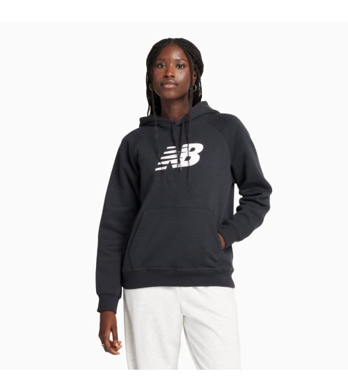 New Balance felpa con cappuccio e logo frontale
