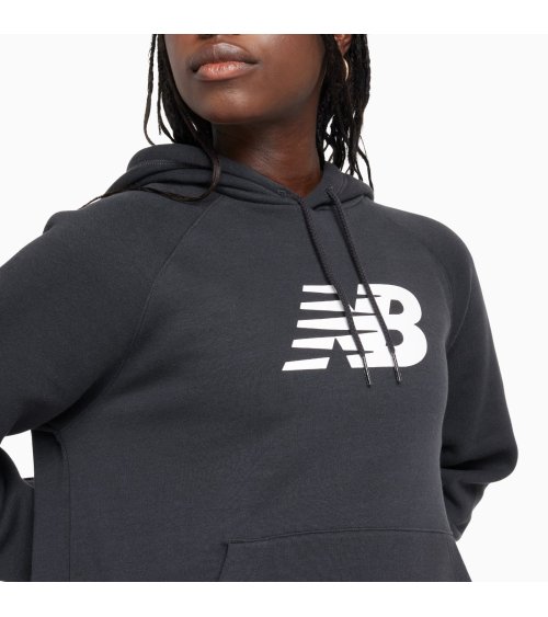 New Balance sudadera con capucha y logo frontal