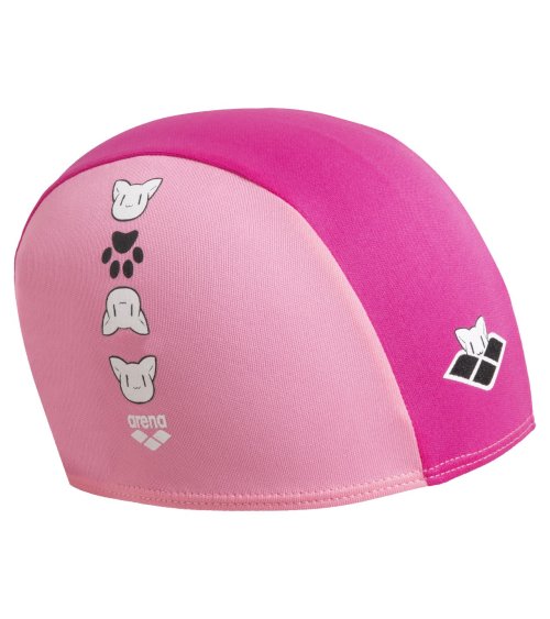 Arena gorra de natación tela con estampado de gatito