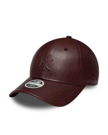 New Era gorra cuero sintético logo NY