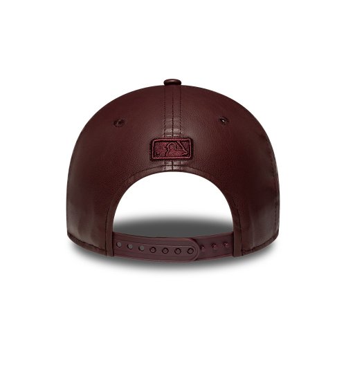 New Era gorra cuero sintético logo NY