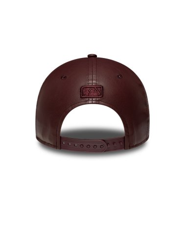 New Era faux leather cap NY logo