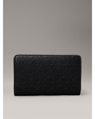 Calvin Klein billetera cremallera con logo
