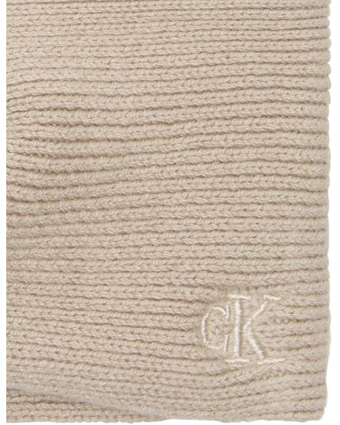 Calvin Klein bonnet côtelé avec logo