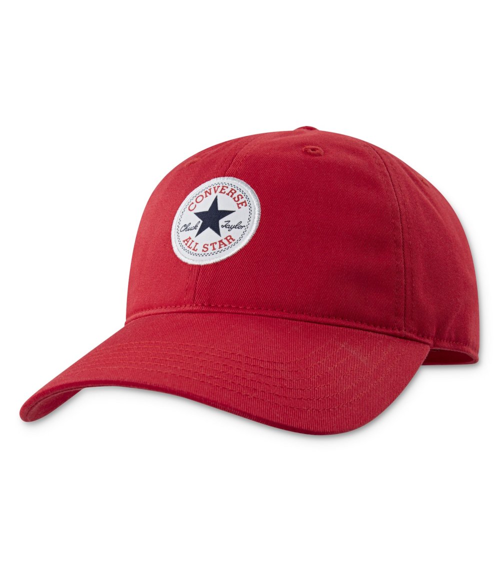 Converse cap with visor and adjustable closure