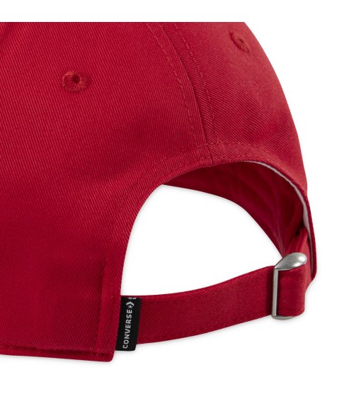 Converse cap with visor and adjustable closure