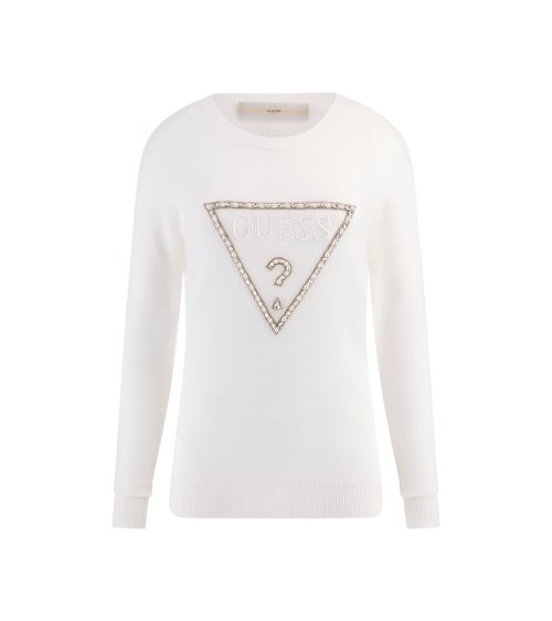 Guess Sudadera Rylie Triangle Logo Cuello Redondo