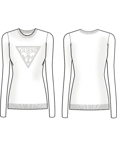 Guess Rylie Triangle Logo Crew Neck