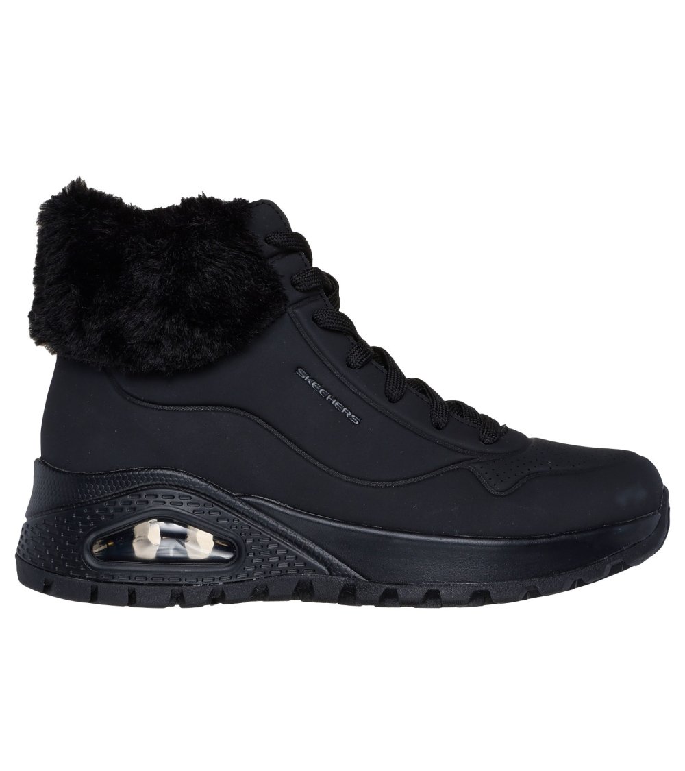 Skechers Uno Rugged Stiefel mit Schnürung und Fell