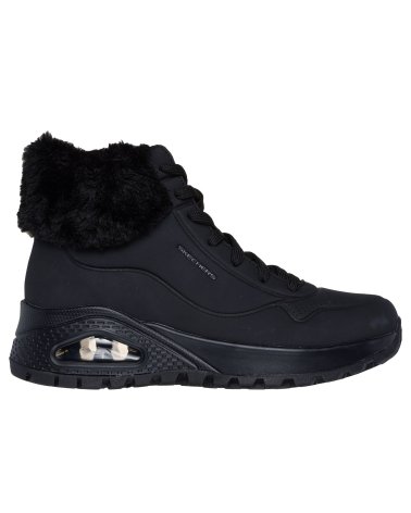 Skechers Uno Rugged ankle boots with laces and fur