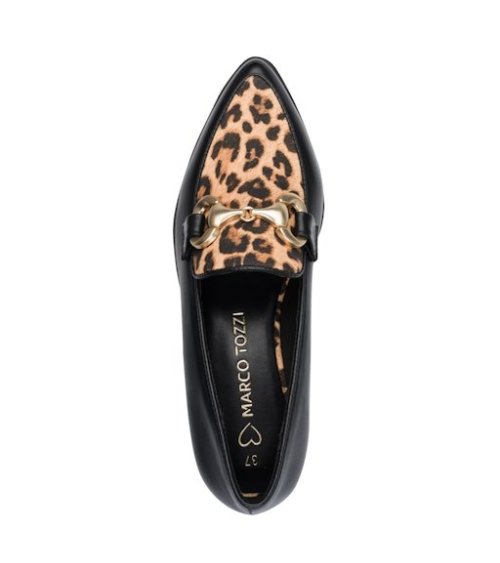 Marco Tozzi square toe loafers