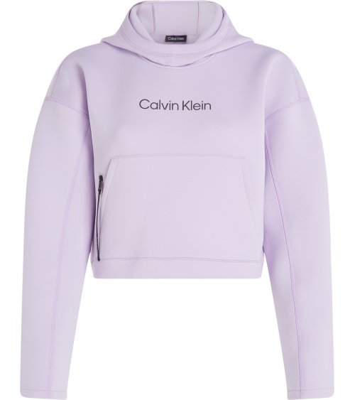 Calvin Klein felpa con cappuccio e tasca frontale