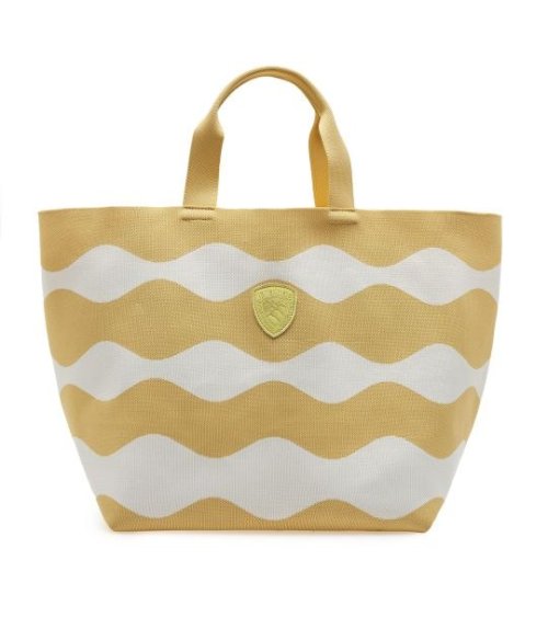 Blauer Schultertasche aus Stoff