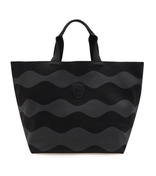 Blauer Schultertasche aus Stoff