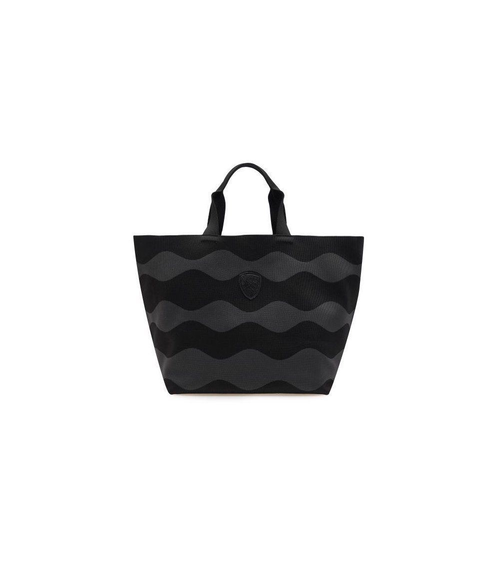 Blauer Schultertasche aus Stoff