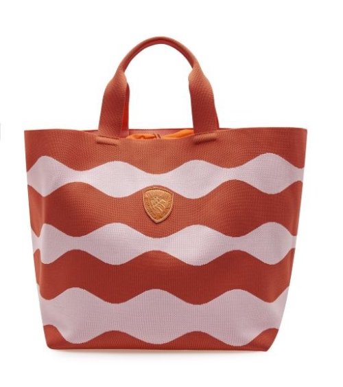 Blauer Schultertasche aus Stoff