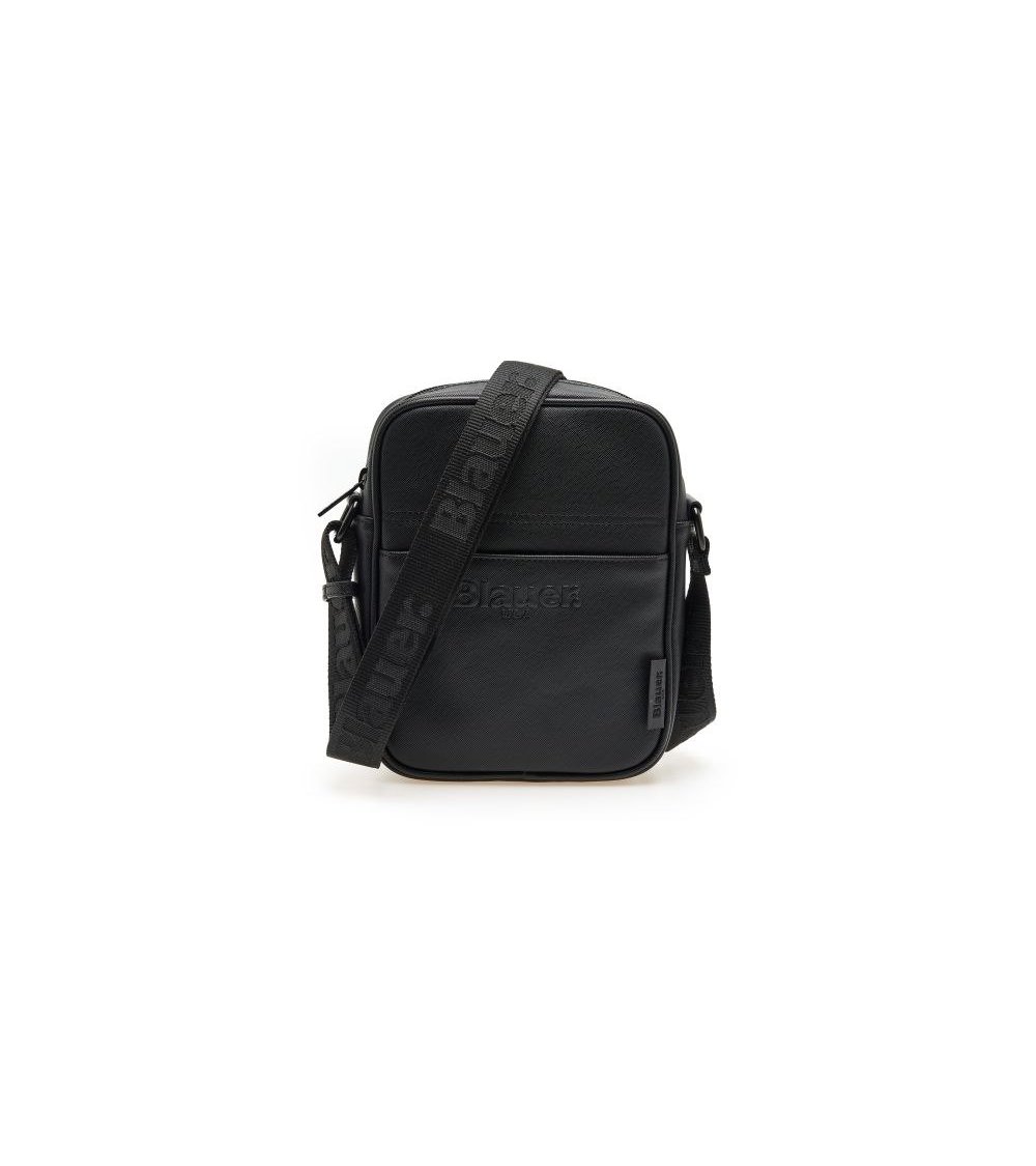 Blauer borsa a tracolla ecopelle