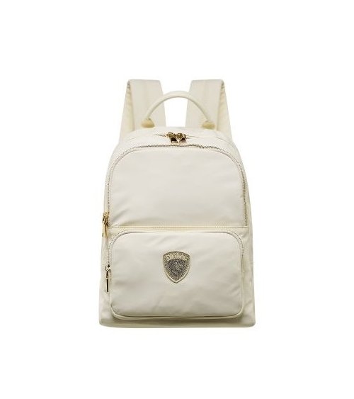 Blauer Freya01 Rucksack mit Reißverschluss und vorderer Tasche