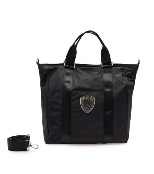 Blauer borsa a tracolla in nylon