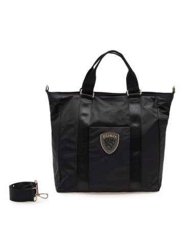 Blauer nylon shoulder bag