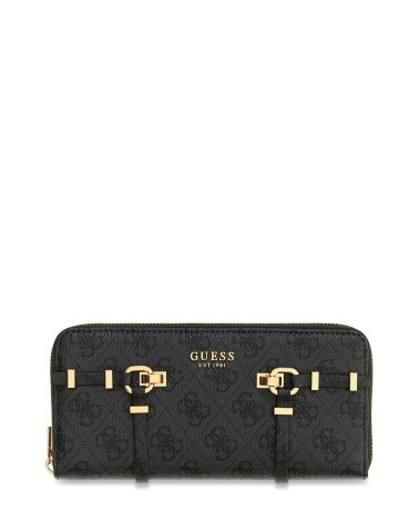 Guess zip around wallet logo