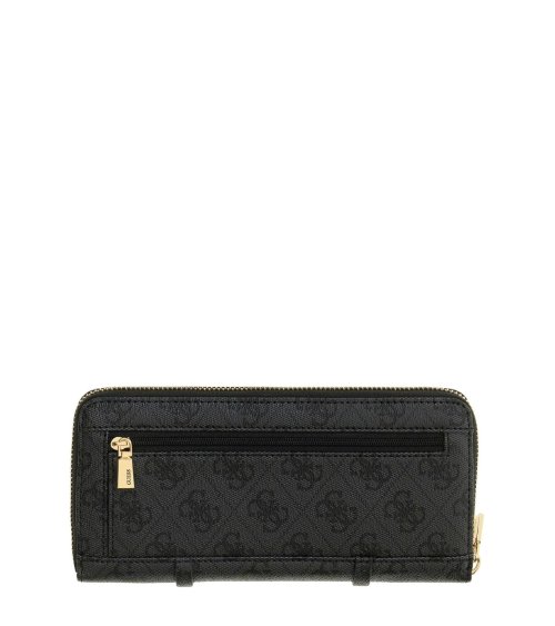 Guess zip around wallet logo