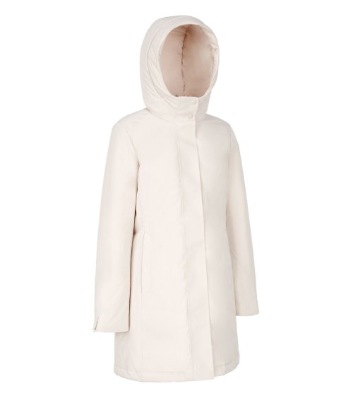 Geox long waterproof coat with hood