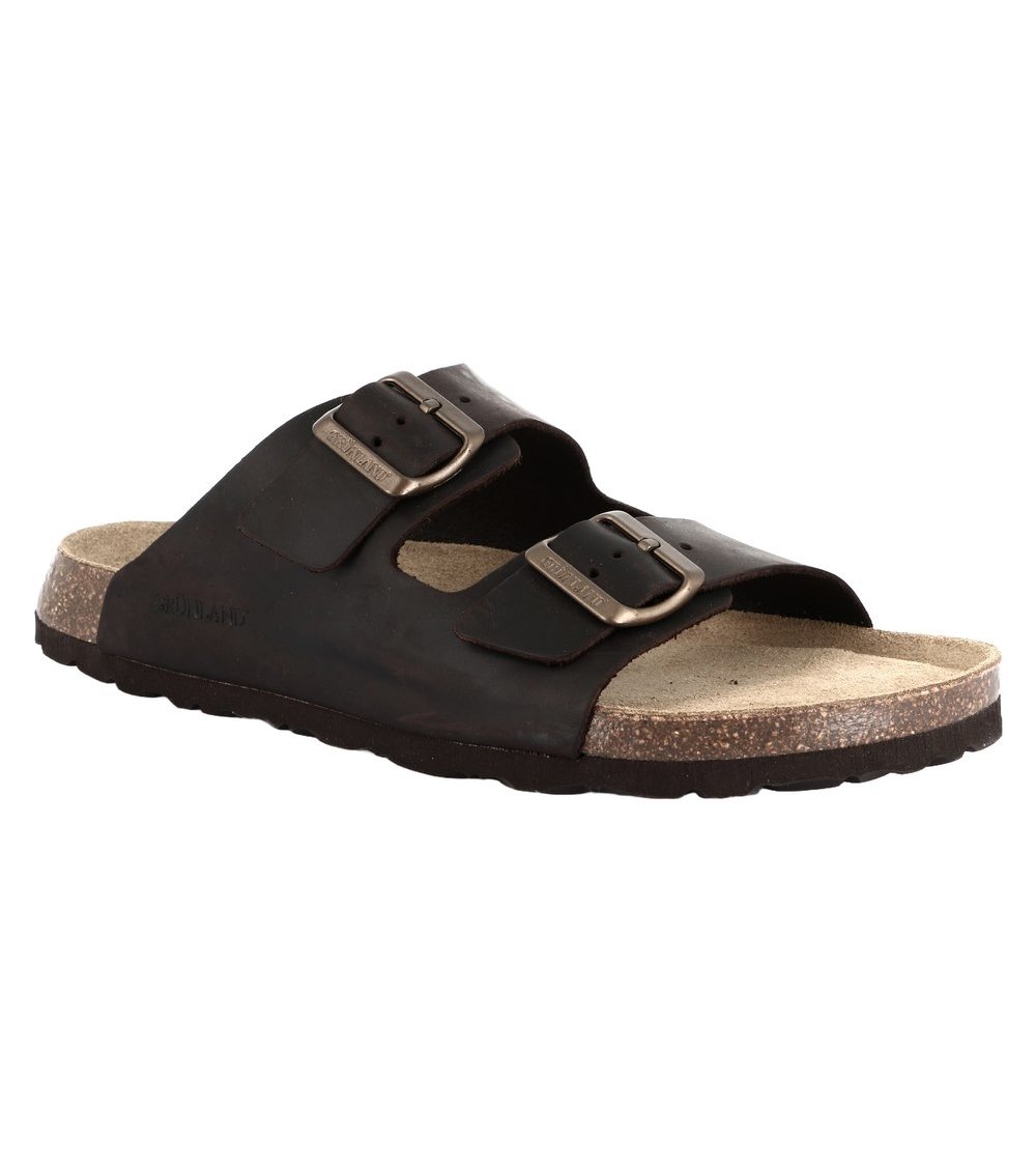 Grunland sandals double strap and buckle