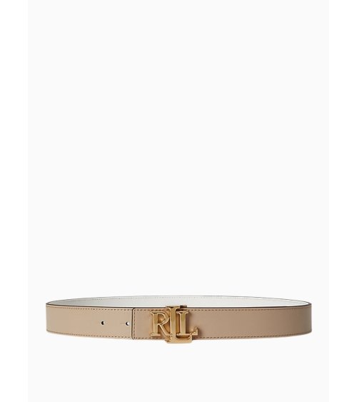 Cinturón Ralph Lauren con hebilla RL de metal