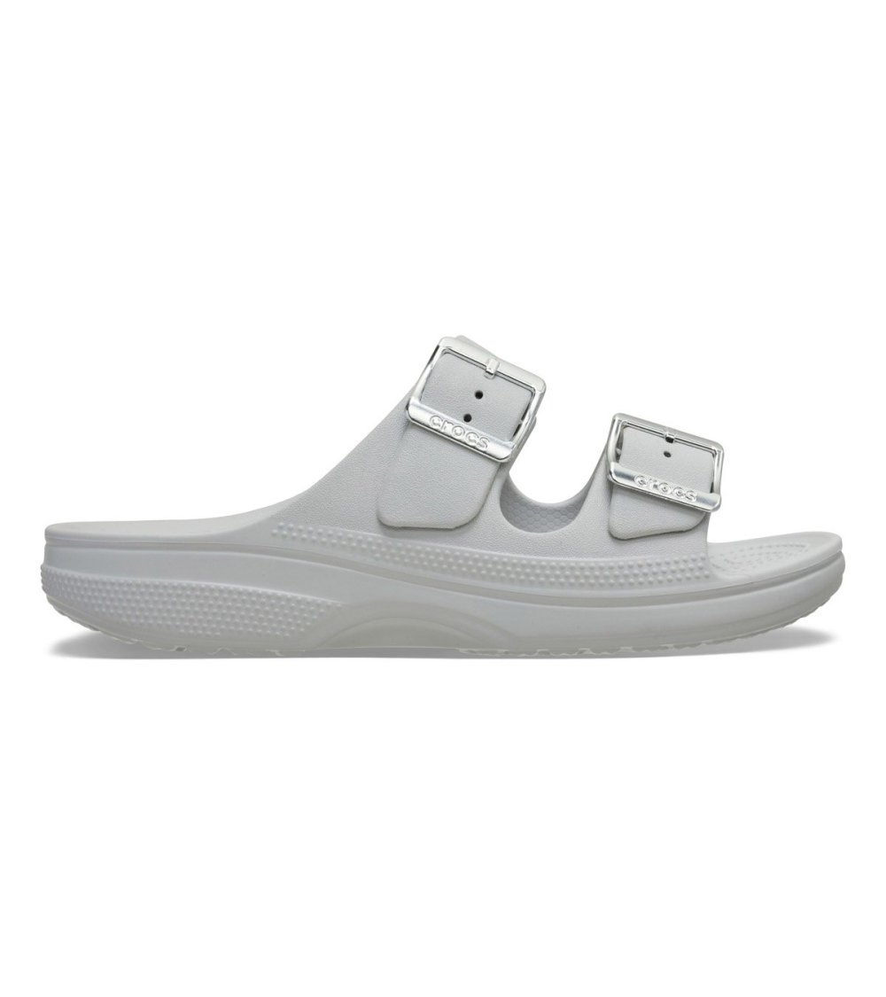 Crocs slide with double adjustable buckle