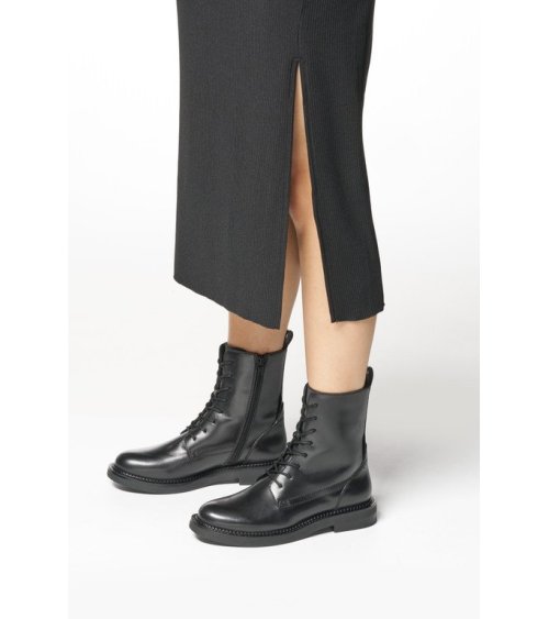 Geox Schnürstiefel mit Reißverschluss