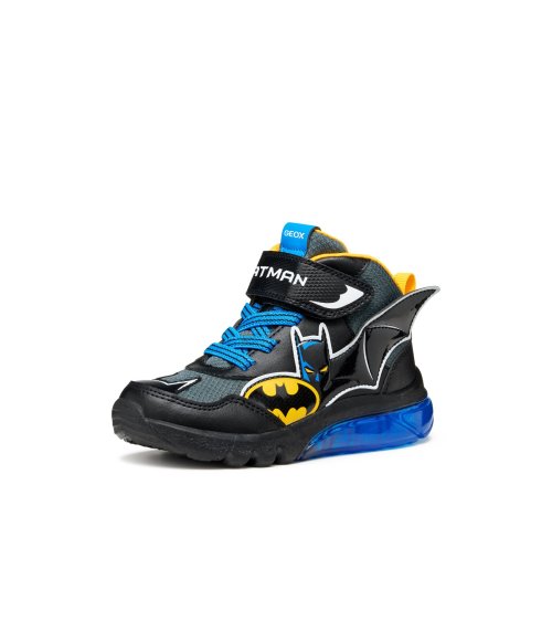 Geox high-top sneakers Batman with hook-and-loop and laces