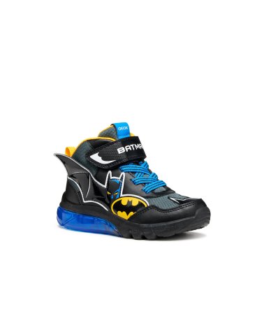 Geox high-top sneakers Batman with hook-and-loop and laces