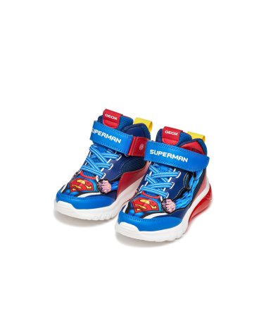 High sneakers Geox with strap and laces