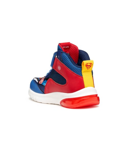 High sneakers Geox with strap and laces