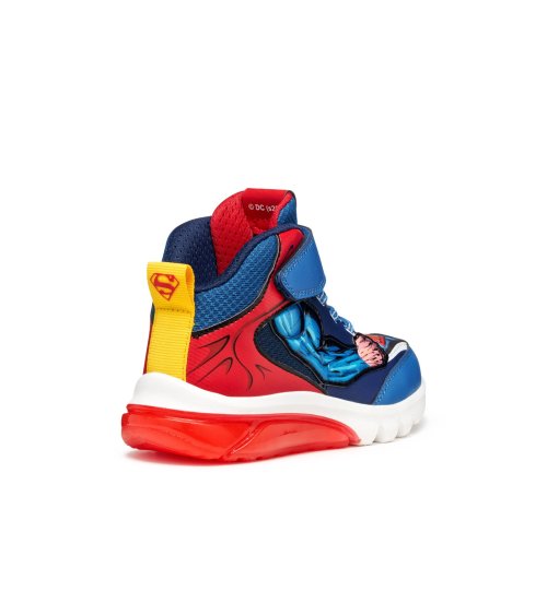 High sneakers Geox with strap and laces