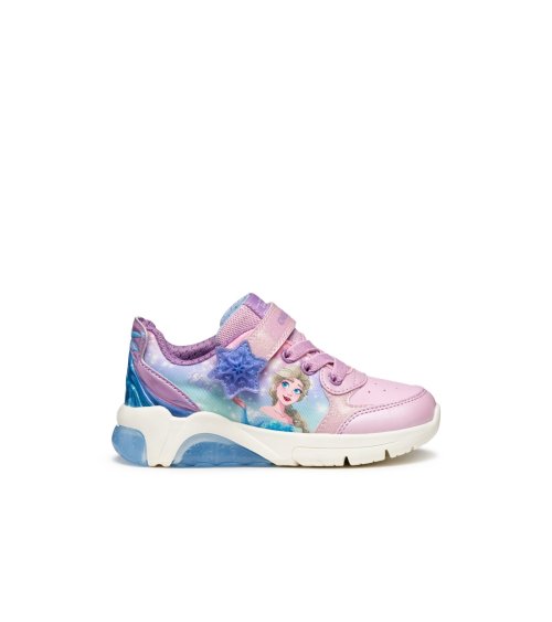 Geox low sneakers with hook-and-loop closure