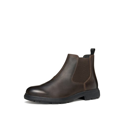 Geox bottines en cuir avec élastique latéral