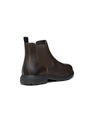 Geox leather ankle boots with side elastic