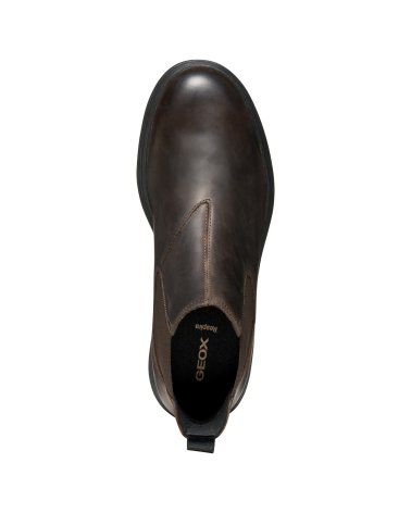 Geox stivaletti in pelle con elastico laterale