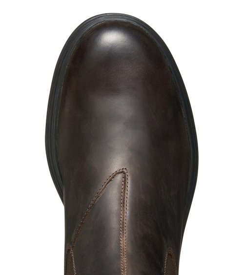 Geox stivaletti in pelle con elastico laterale